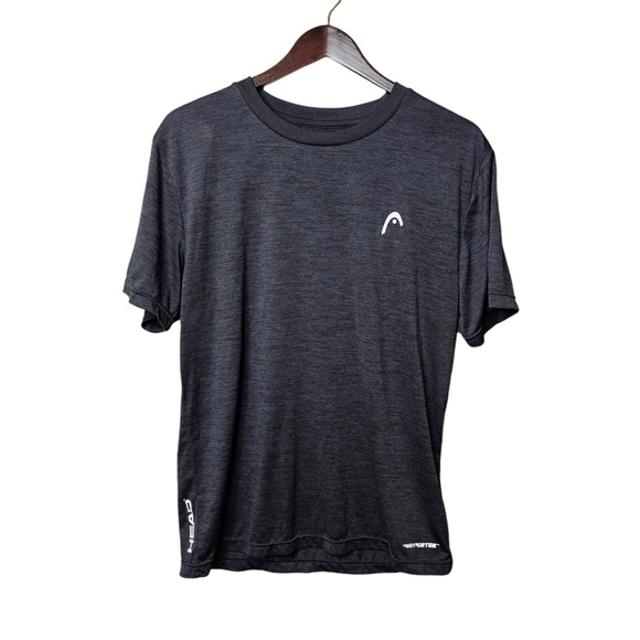Head Charcoal Gray Athletic Men’s Short Sleeve T Shirt Tee - Perfect Condition - Picture 1 of 6
